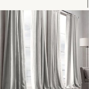NEW RH Linen Privacy Curtain 84 x 100